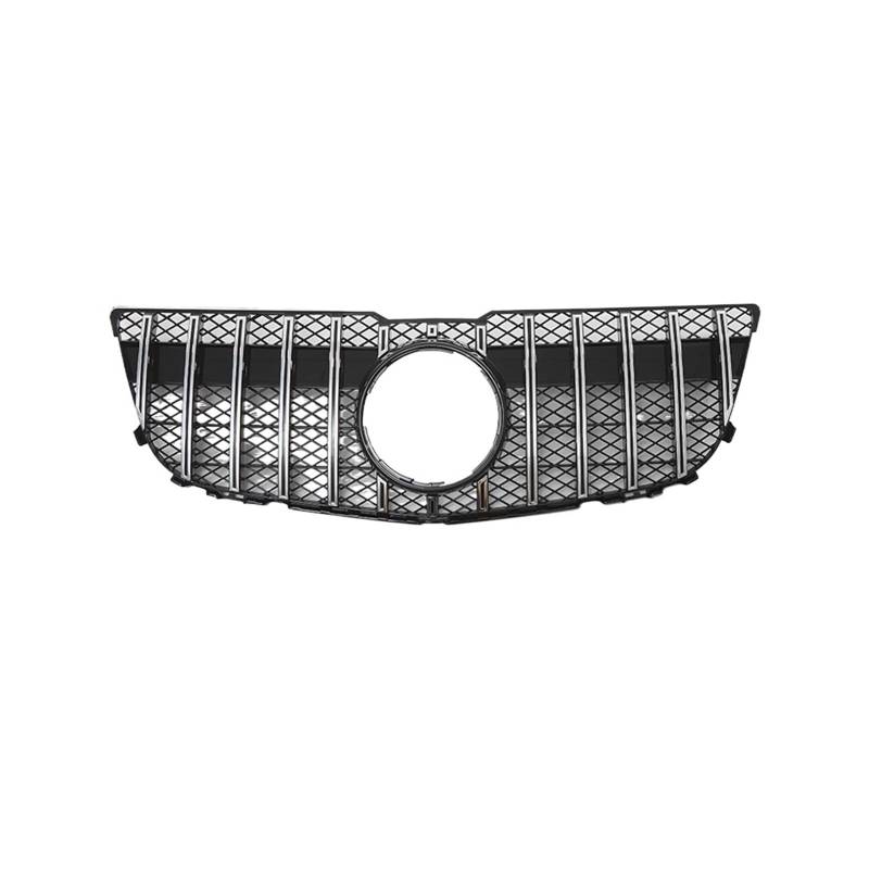 Schwarzer Kühlergrill for die vordere Stoßstange im GTR-Stil mit Netz, kompatibel mit Mercedes-Benz GLK X204 GLK250 GLK300 GLK350 13–15(GTR Silver Net) von FWNERGUL