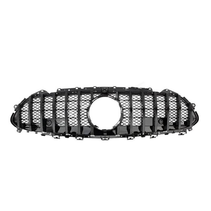 Vorne Racing Billet Stoßstangengrill Oberes Facelift-Grill kompatibel for Mercedes-Benz W257 C257 CLS-Klasse 2019–2021 Schwarz Silber(Black and White) von FWNERGUL