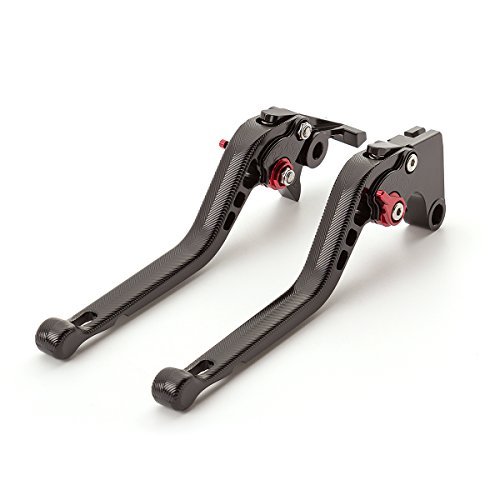 FXCNC Motorcycle 3D Texture Billet Long Adjustable Brake Clutch Levers Compatible with SPEED TRIPLE/DAYTONA 955i/SPRINT ST 97-03,SPEED FOUR 03-04,TT 600 00-03,SPRINT RS 99-03,AMERICA 04-05 von FXCNC