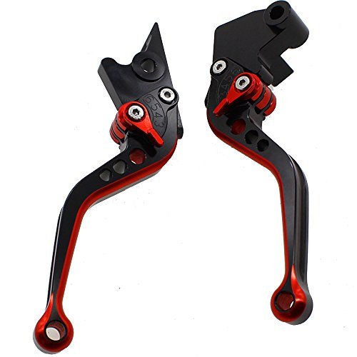 FXCNC Racing Double Colors Front Disc and Rear Drum Brake Levers Compatible with Gilera Runner 125 FX 2T,Piaggio NRG MC2 MC3,Gilera Runner 200 VXR 4T,Vespa Granturismo 200 L von FXCNC