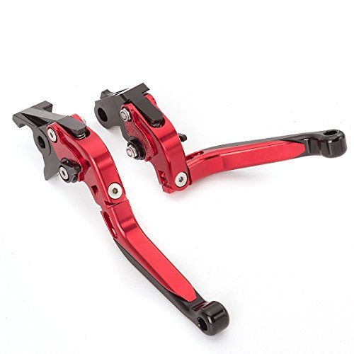 FXCNC Billet Folding Extendable Front Disc and Rear Drum Brake Levers fit for Gilera Runner 125 FX 2T,Piaggio NRG MC2 MC3,Gilera Runner 200 VXR 4T,Vespa Granturismo 200 L von FXCNC