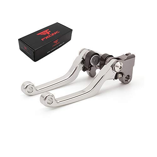 FXCNC CNC Aluminum Dirt Bike Pivot Brake Clutch Levers Compatible with KX450 KX450F KXF450 2019-2021, KX250 KX250X KX450X 2021 von FXCNC