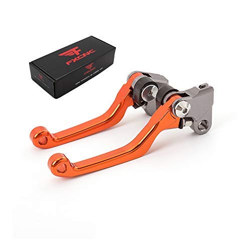 FXCNC CNC Aluminum Dirt Bike Pivot Brake Clutch Levers Compatible with KX450 KX450F KXF450 2019-2021, KX250 KX250X KX450X 2021 von FXCNC