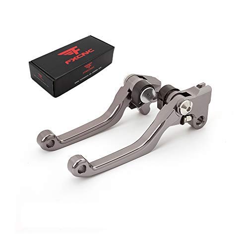 FXCNC CNC Aluminum Dirt Bike Pivot Brake Clutch Levers compatible for Enduro (Magura) 2018-2020, TE150I 2019-2020, TE250I TE300I FE250/350/450/501/S TX300I FX350 FX450 2019-2021 von FXCNC