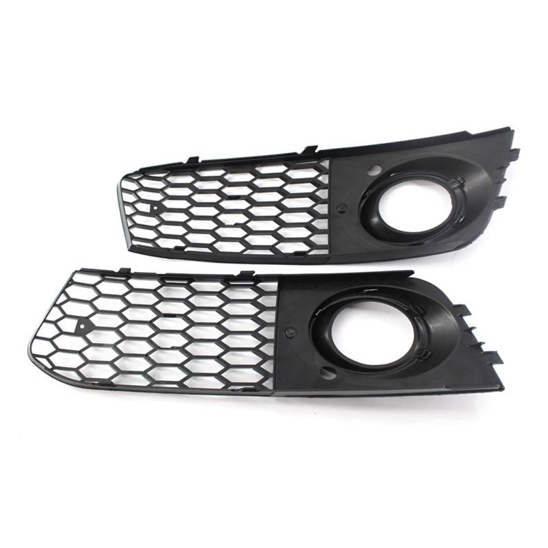 1 Paar Auto-Nebelscheinwerfer-Kühlergrill-Abdeckung 8KD807682 8KD807681 Honeycomb Hex Nebelscheinwerfer-Abdeckung Kompatibel for Audi A4 B8 2008 2009 2010 2011 2012 von FXFUPO