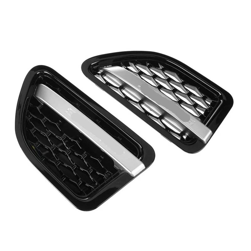 1 paar Front Side Fender Air Vent Grille Chrom Kompatibel for Land Rover Range Rover Sport 2005-2009 Mesh Vent Air Flow Intake von FXFUPO