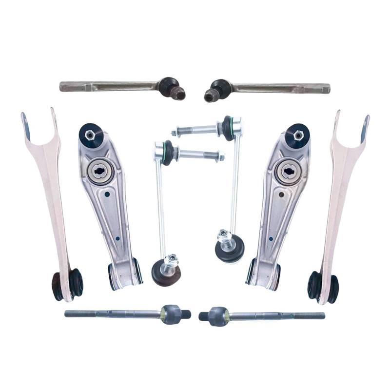 10 Stück Vorderradaufhängung Querlenker Stabilisator Link Spurstangen-Kits kompatibel for Porsche 911 997 BOXSTER 987 kompatibel for CAYMAN 987 2004–2013(Porsche 987) von FXFUPO