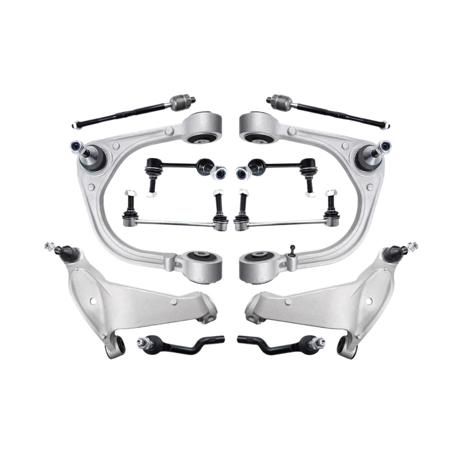 12 stücke Front Lower Arm Kugelgelenk Spurstange Link Suspension Sets Kompatibel for Cadillac CTS RWD 2008 2009 2010 2011-2014 von FXFUPO