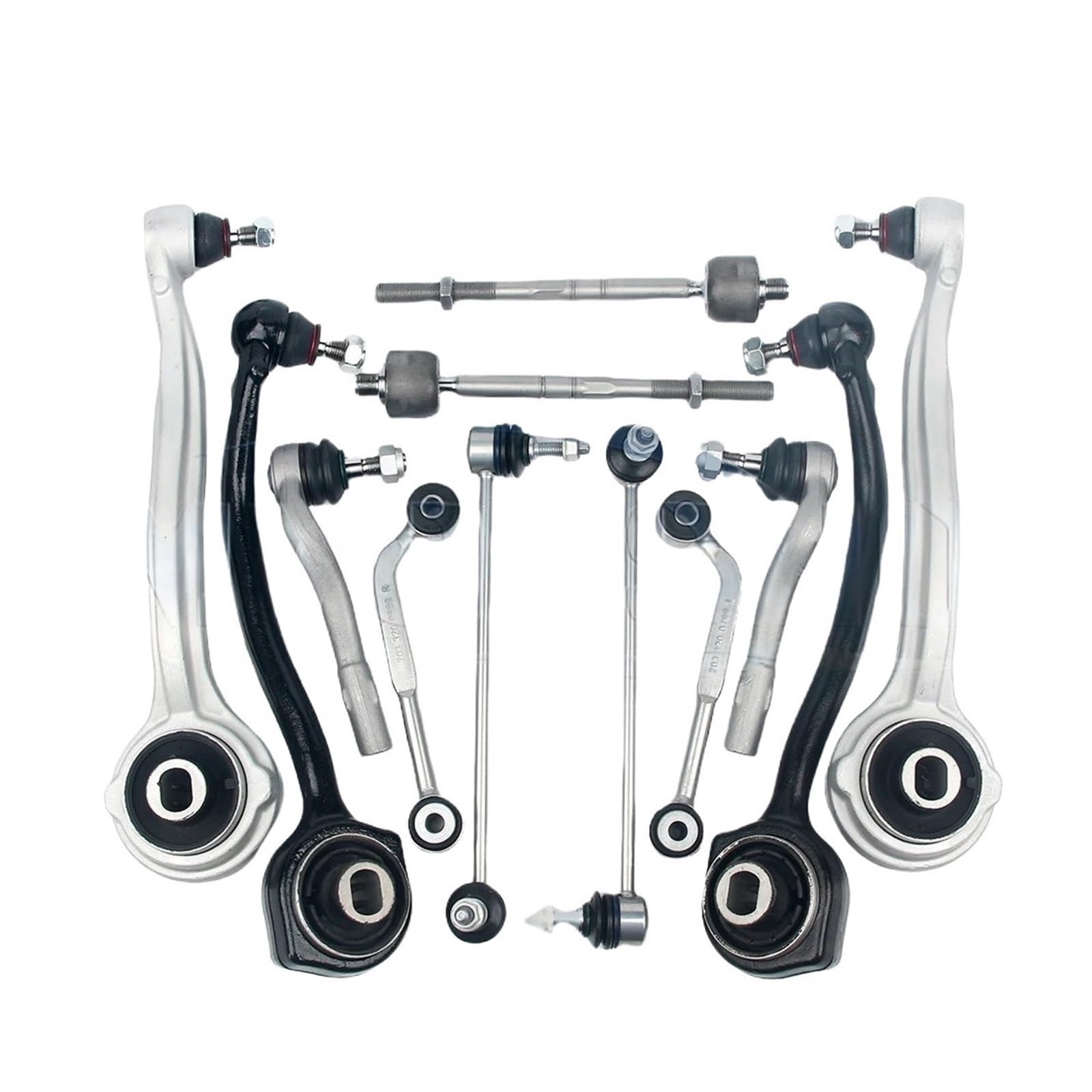 12 stücke Suspension Querlenker Stabilisator Link Spurstange Kits Kompatibel for Benz CE Klasse W204 S204 C204 A207 c207 von FXFUPO