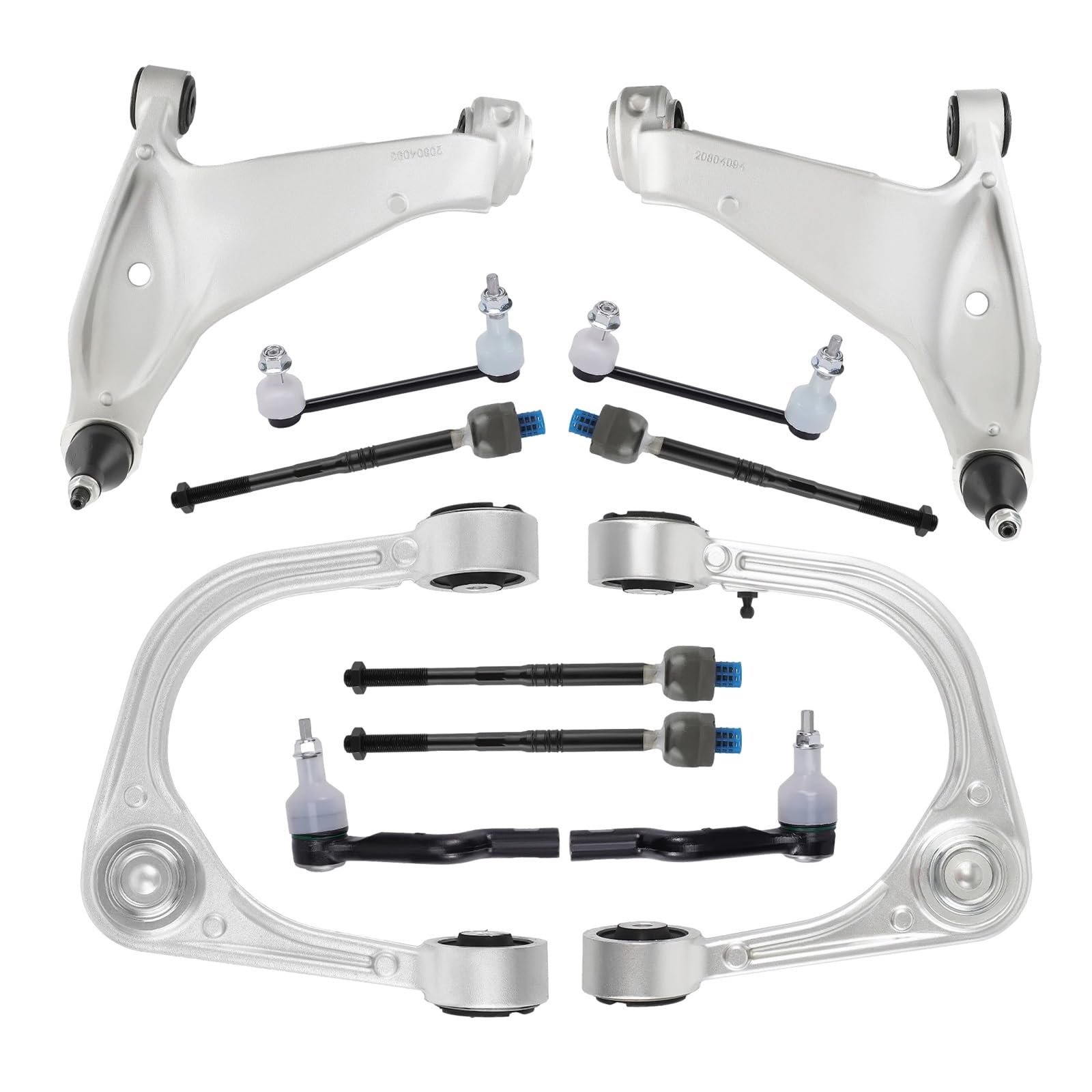 12x vordere obere untere Querlenker mit Kugelgelenk links und rechts, kompatibel for Cadillac CTS (RWD 2WD) 2008–14 von FXFUPO