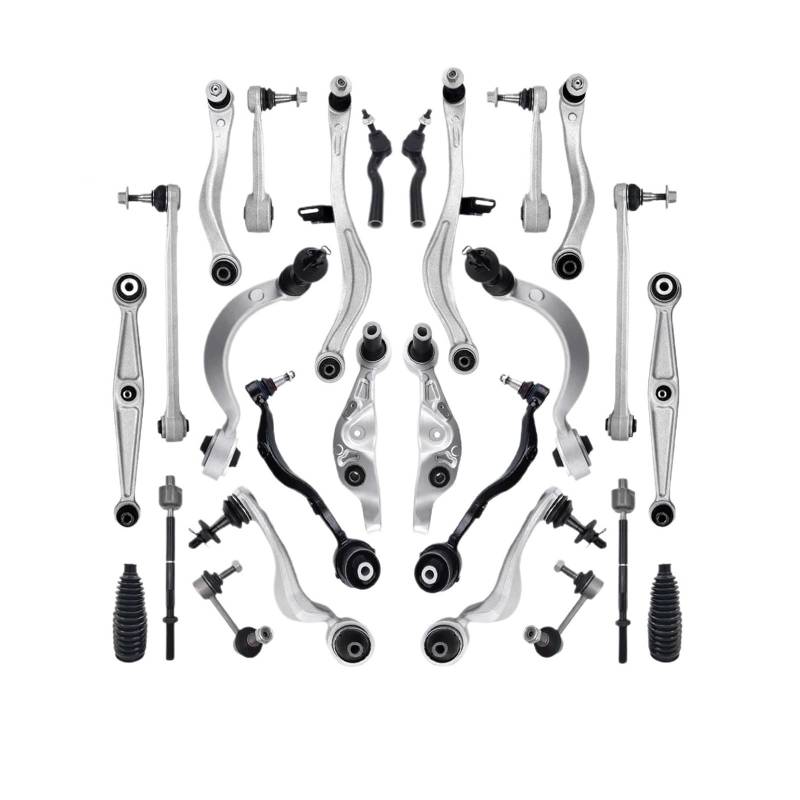 13-teiliges Aufhängungsset for Fahrer- oder Beifahrerseite, Querlenker, Stabilisatoren, seitliche Verbindungen, Spurstangen, kompatibel mit Lexus LS460 2007–2012(Left Side) von FXFUPO