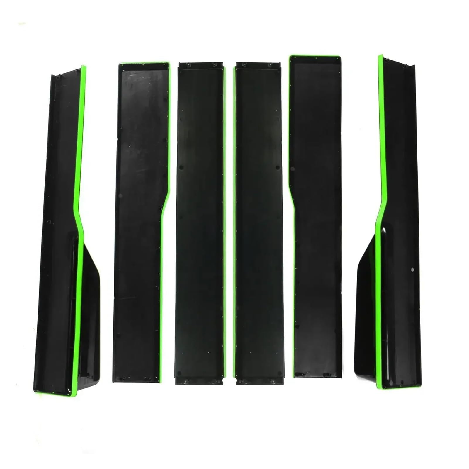 2,2 m Seitenschwellerverlängerungen for Autos, Universalspoiler, kompatibel for Ford, for Mustang, kompatibel for Focus RS ST, for Fiesta, for Mondeo, Seitenschweller-Bodykit(Green) von FXFUPO