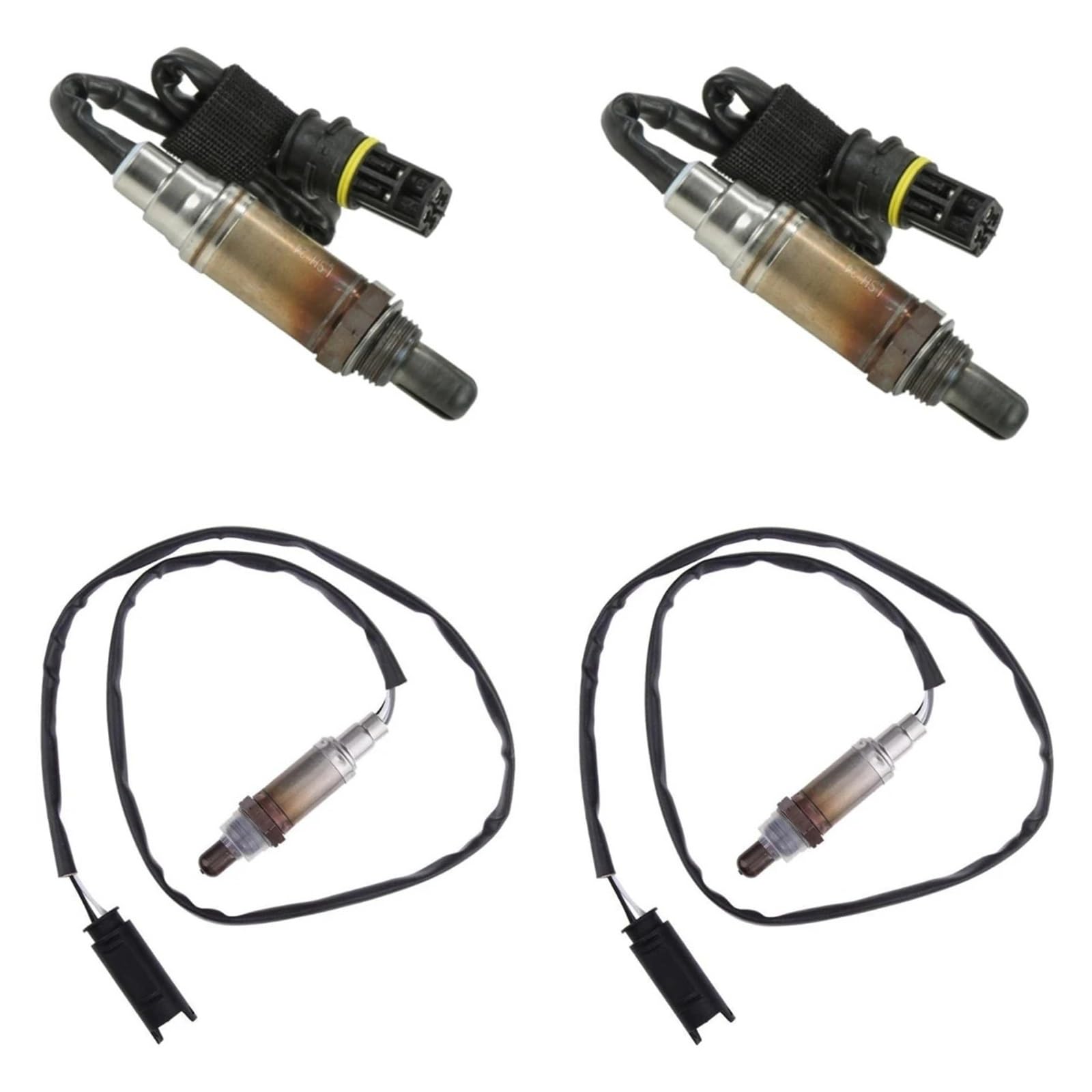 4Pcs O2 Sauerstoff Sensor Upstream & Downstream Kompatibel for BMW 323i 325i X3 X5 E39 E46 Z3 Z4 Kunststoff auto Zubehör von FXFUPO