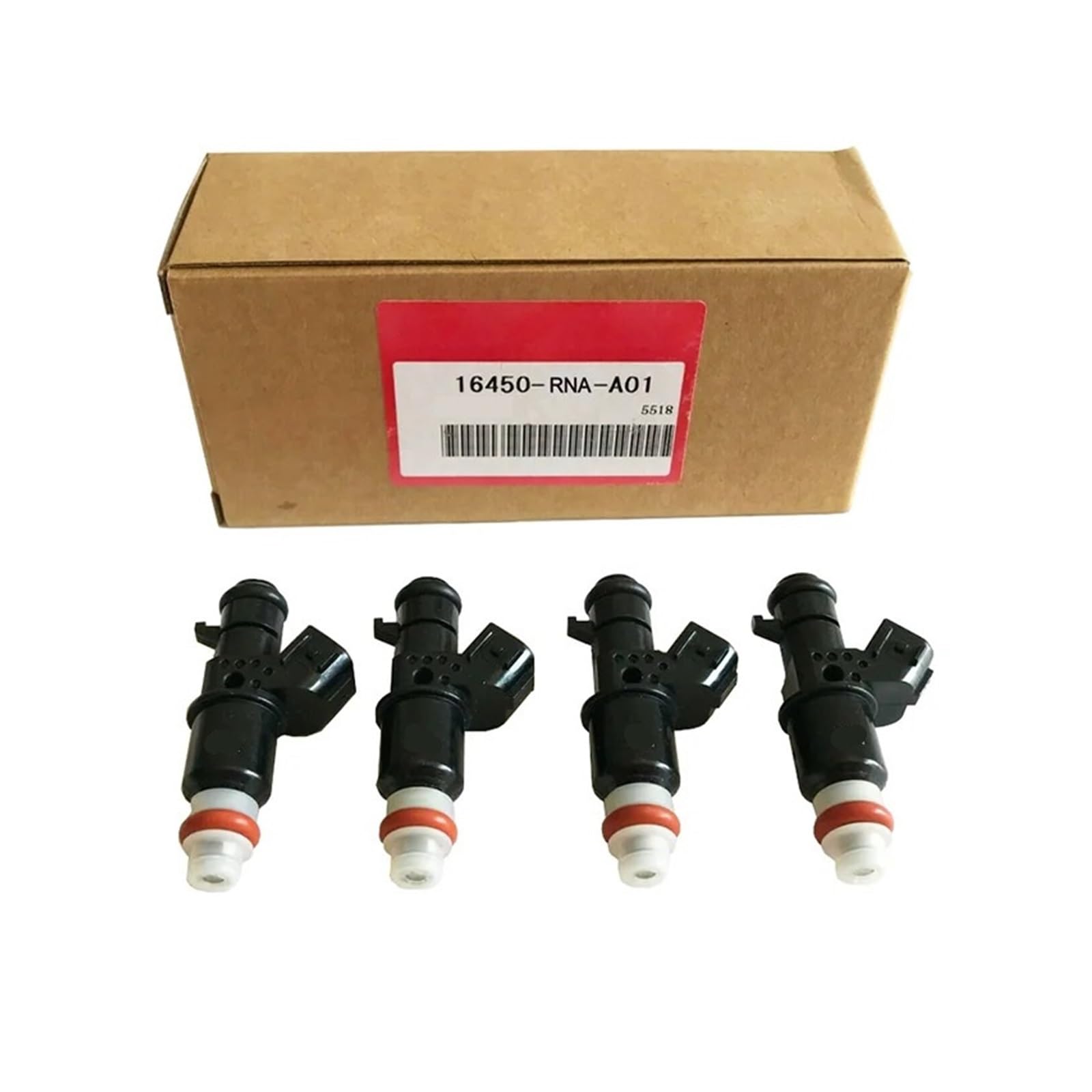 4pcs/set Fuel Injector Nozzle 16450-RNA-A01 16450RNAA01 Compatible For Honda 06-11 Civic Fit 09-13 1.8L von FXFUPO