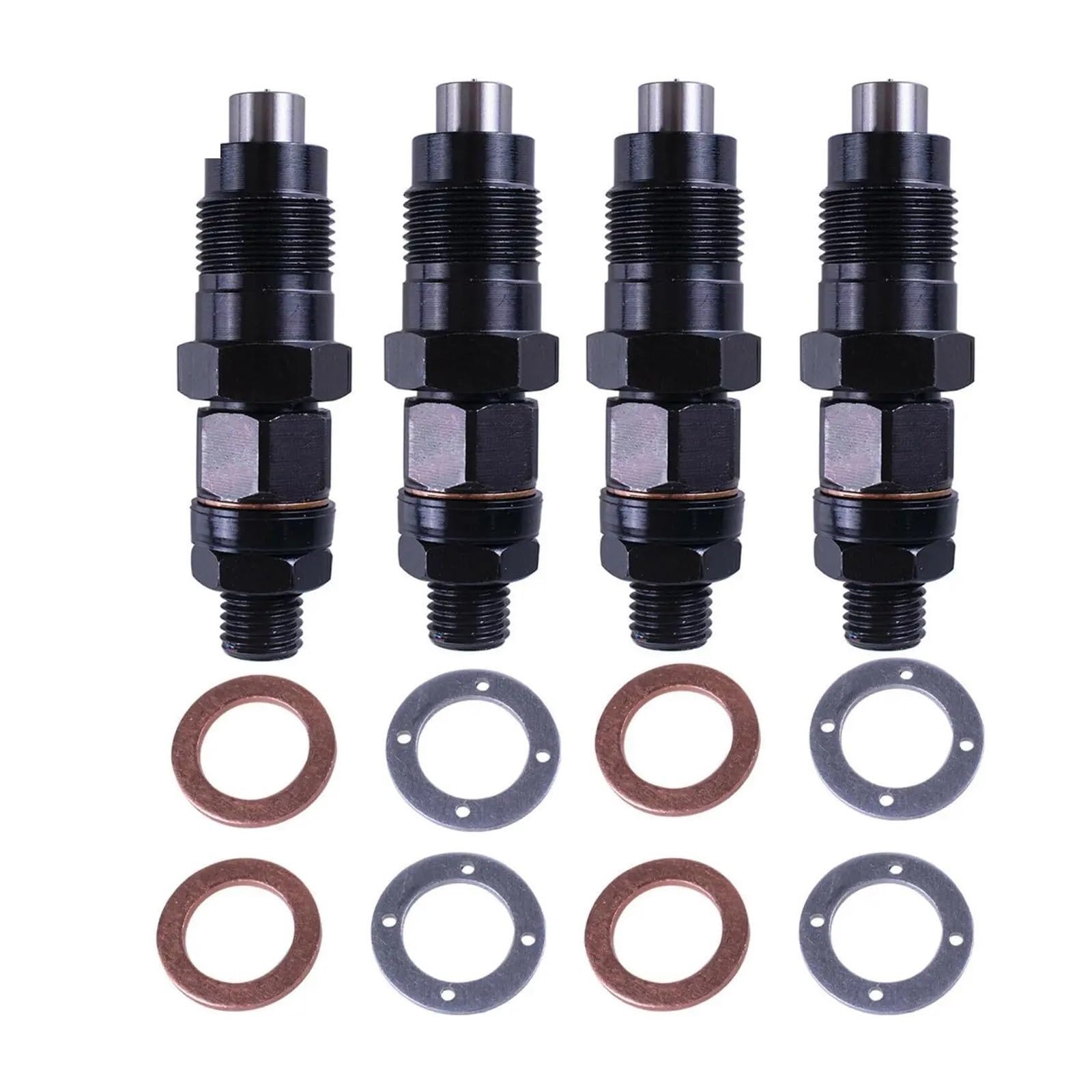 4pcs 105078-0111 Fuel Injector NOZZLE Compatible For Mazda 323 2.0D B SERIE 2.5D 1998-2006 Bravo WL/WLT Compatible For Ford Courier 2.5L WL-T von FXFUPO