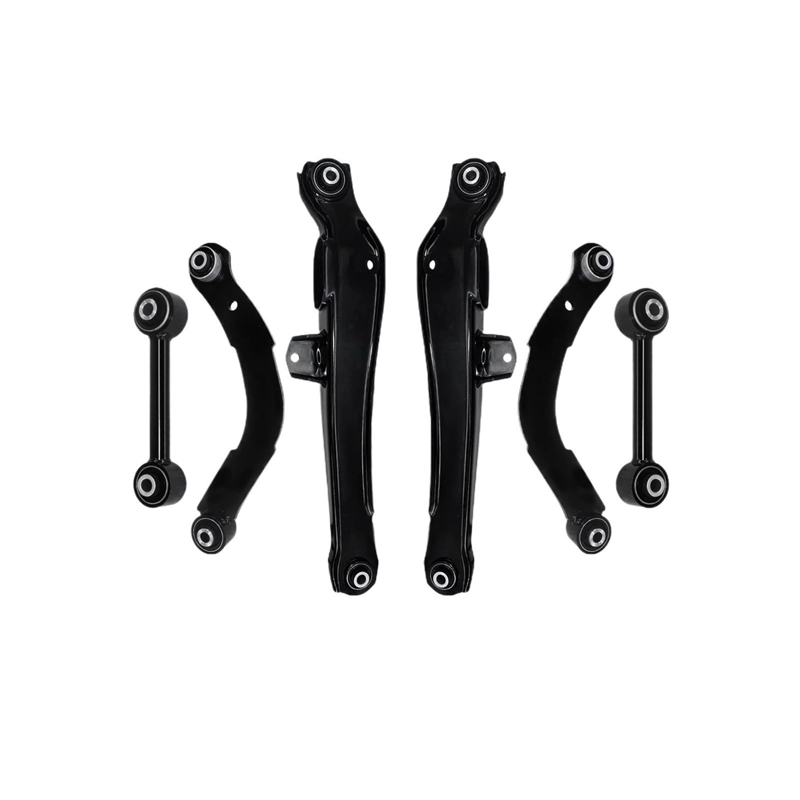 6Pcs Hinten Oberen Unteren Ortung Seitlichen Querlenker Suspension Kit Kompatibel for Jeep Compass Patriot Dodge Caliber 2007-2017 von FXFUPO