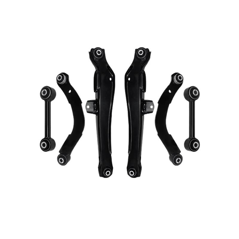 6Pcs Hinten Oberen Unteren Ortung Seitlichen Querlenker Suspension Kit Kompatibel for Jeep Compass Patriot Dodge Caliber 2007-2017 von FXFUPO