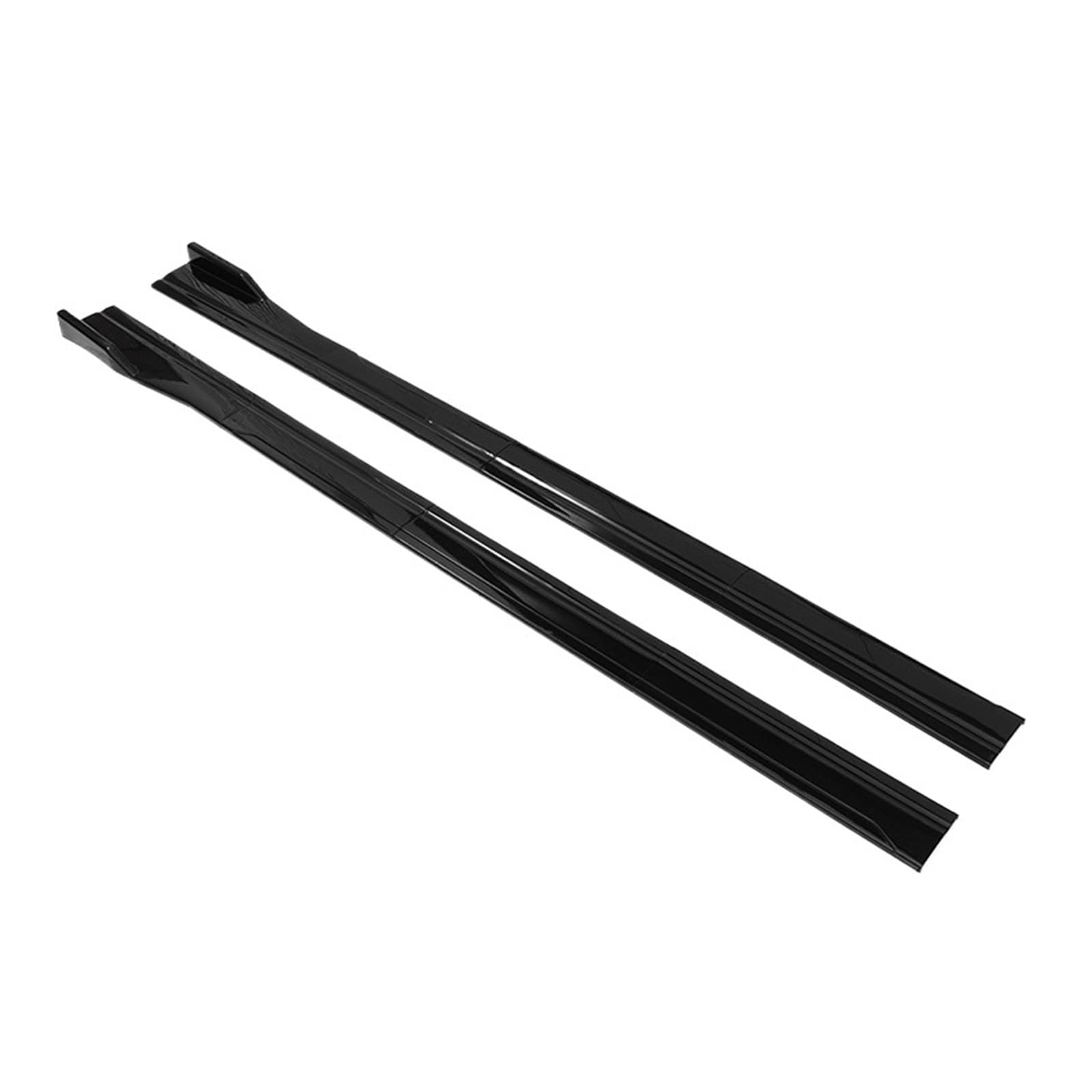 8 STÜCKE 2 m/2,18 m Universal Seitenschwellerverlängerung Kipphebellippentrenner Stoßfänger Kompatibel for BMW/Benz/Toyota Kompatibel for Audi/Nissan/Honda(New Glossy Black) von FXFUPO