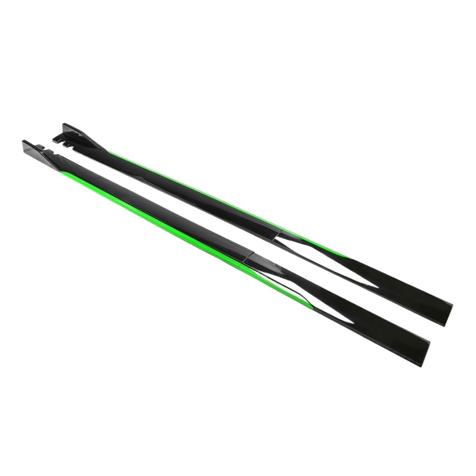 8 STÜCKE 2 m/2,2 m Universal Seitenschwellerverlängerung Kipphebellippentrenner Stoßfänger Kompatibel for BMW/Benz/Toyota Kompatibel for Audi/Nissan/Honda(2.2M Black Green) von FXFUPO