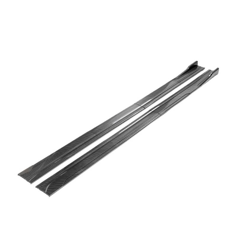 8 STÜCKE 2 m/2,2 m Universal Seitenschwellerverlängerung Kipphebellippentrenner Stoßstange Kompatibel mit Cadillac/Lexus/Infiniti Kompatibel mit Changan/Nissan/Buick(Carbon Fiber-2.18m) von FXFUPO