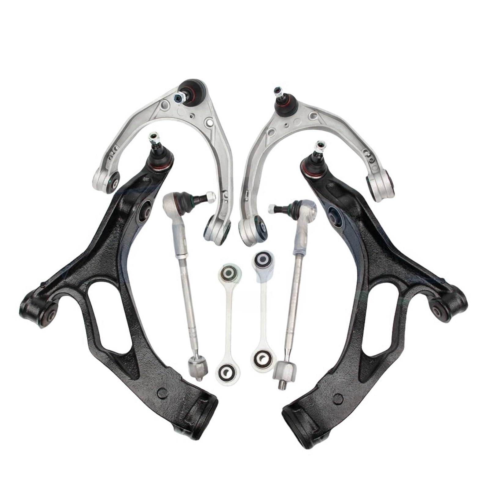 8 stücke Vorderradaufhängung Querlenker Kugelgelenk Stabilisator Link Spurstange Kits Kompatibel for Porsche Cayenne 955 9PA Kompatibel for VW Touareg 7LA von FXFUPO