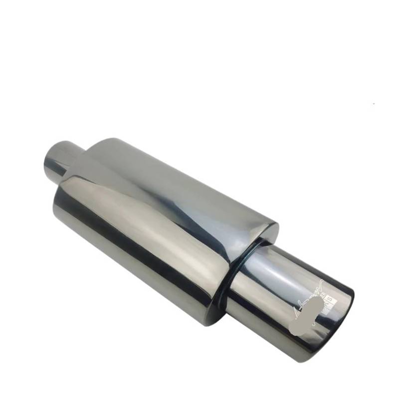 Auto-Auspuffanlage, Schalldämpfer, Endstück, Spitze, universelle Edelstahl-Schnittstelle, 51, 57, 63 mm, Auspuffspitzen(TITANIUM 57MM) von FXFUPO