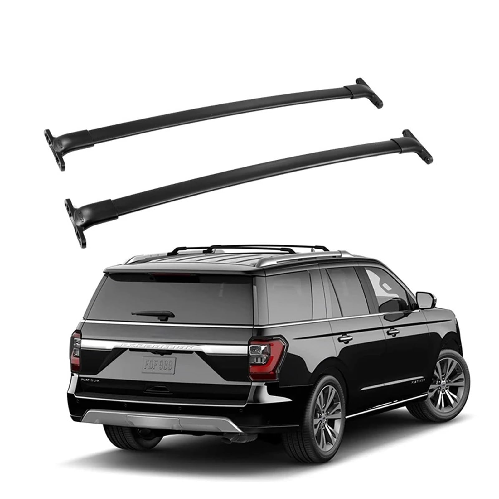 Auto Dachregal Cross Bars kompatibel for Ford Expedition/Lincoln Navigator 2018-2022 Gepäck Kayak Frachtträger Dachschiene 45-50 kg Ladung von FXFUPO