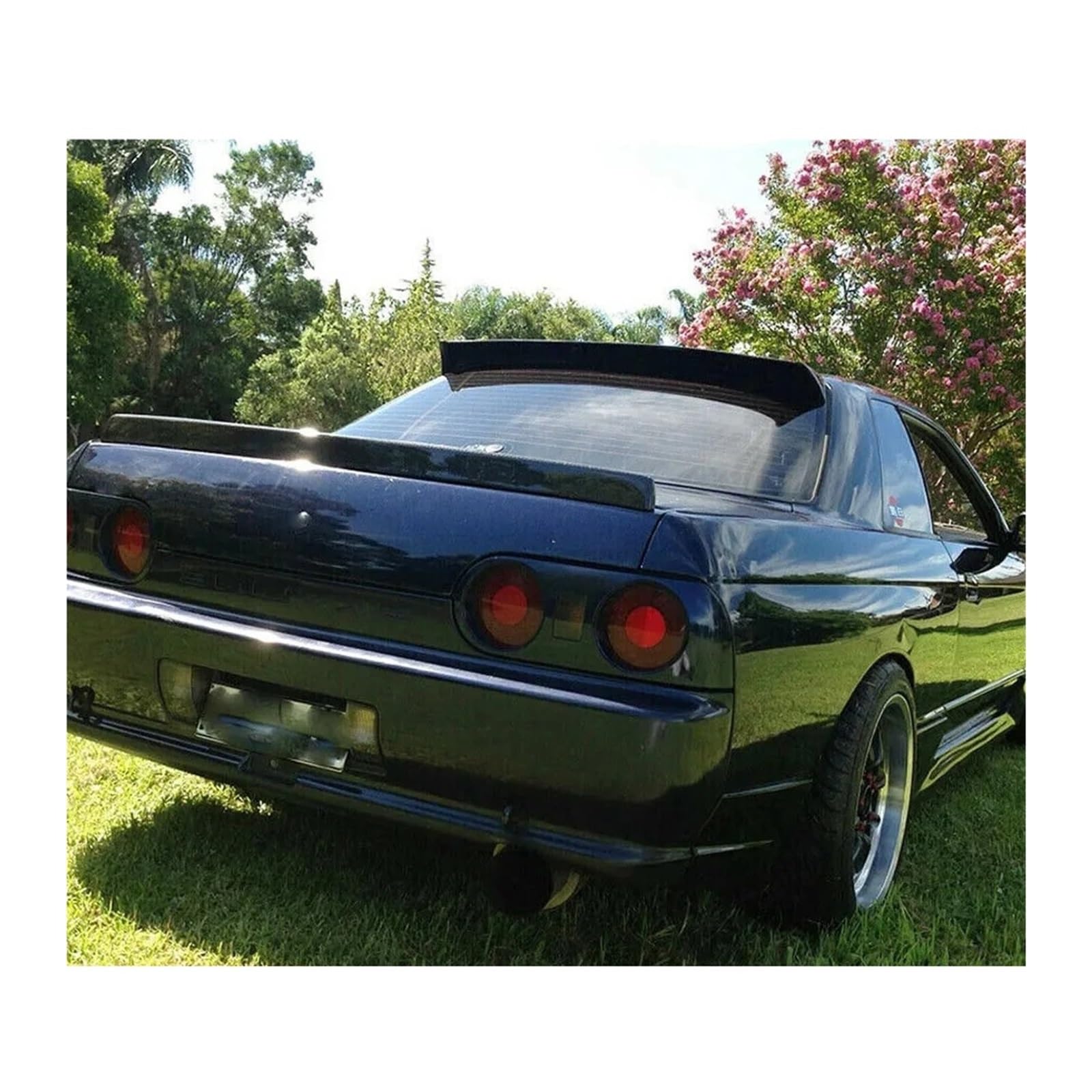 Auto-Heck-Racing-Spoiler, kompatibel for Nissan Skyline Nismo BNR32 R32 GTR 1989–1994, Kohlefaser-Heckspoiler-Flügel, Carbon-Kofferraumflügel von FXFUPO