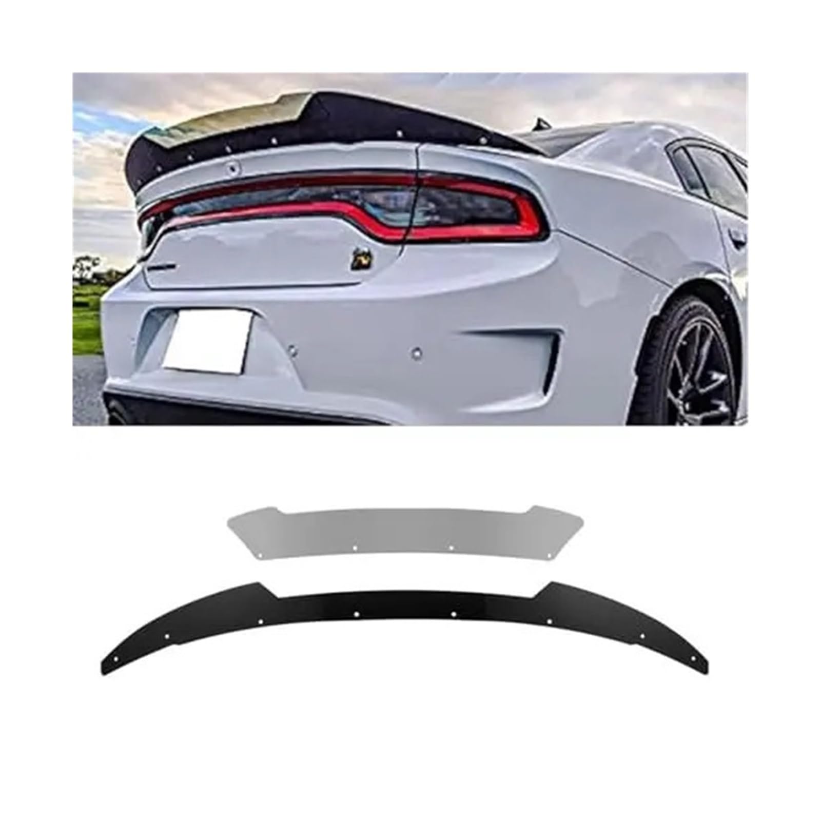 Auto Heckspoiler Kompatibel for Dodge Charger 2015-2021 SRT Heckflügel Spoiler Und Schwanz Racing Sport Auto Zubehör von FXFUPO