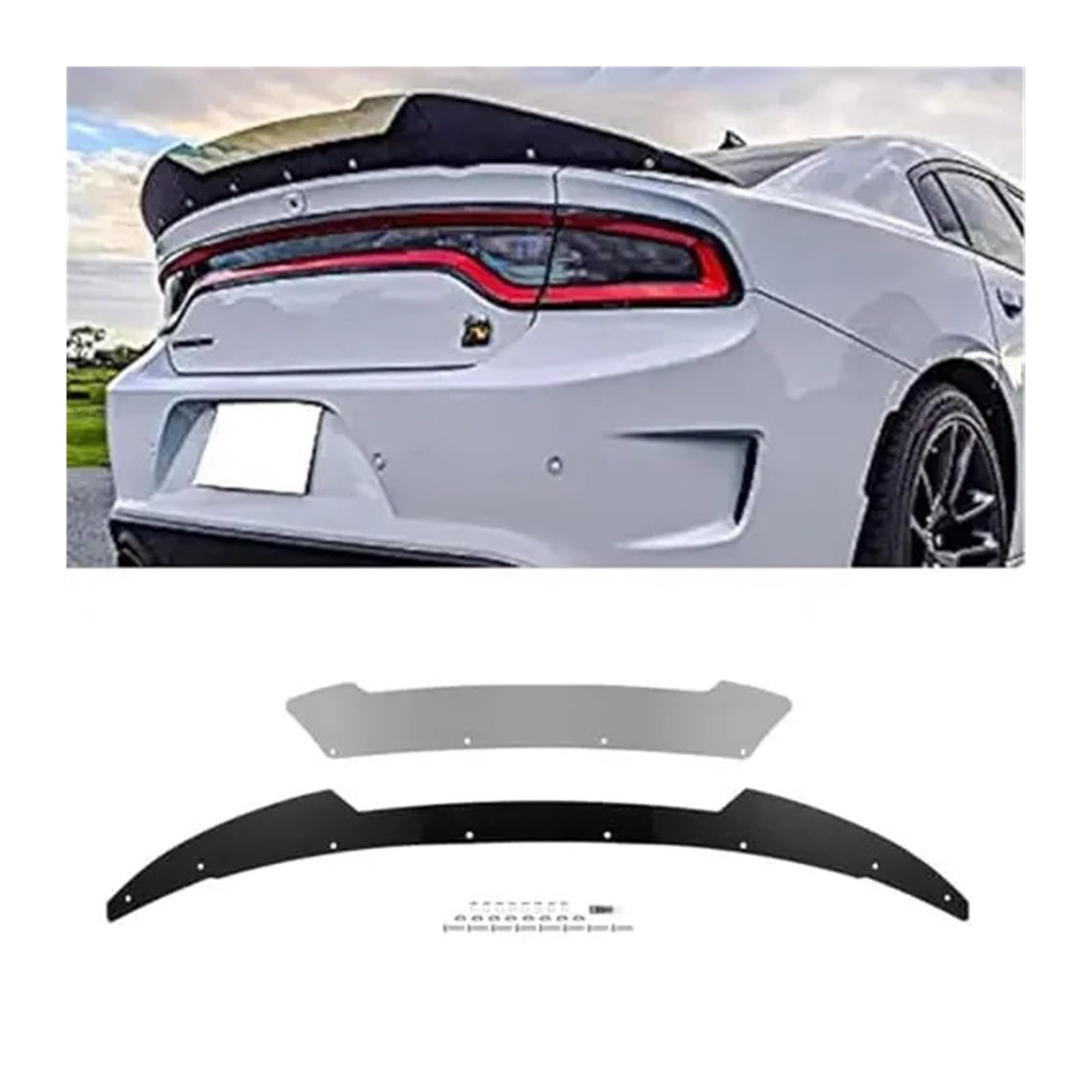 Auto Heckspoiler Kompatibel for Dodge Charger 2015-2023 SRT Heckflügel Spoiler Und Schwanz Racing Sport Auto Zubehör von FXFUPO