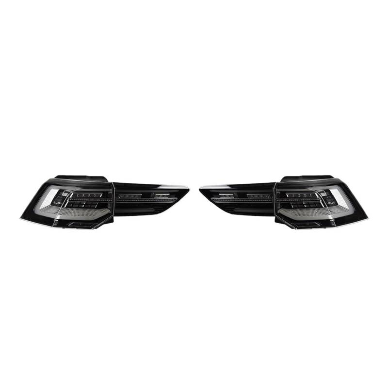 Auto Modell Rücklicht Kompatibel for Golf 8 Rückleuchten 2020-2021 Golf 8 LED Rücklicht Kompatibel for Golf MK8 Hinten Stop DRL Bremse Auto Zubehör(Silvery) von FXFUPO