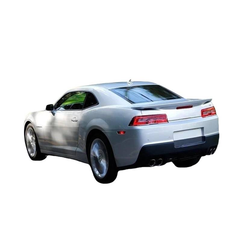 Auto Zubehör ABS Kunststoff Unlackiert Farbe Hinten Stamm Flügel Lip Dach Spoiler Auto Teil Kompatibel for Chevrolet Camaro 2013 2014 2015(Dark Grey) von FXFUPO