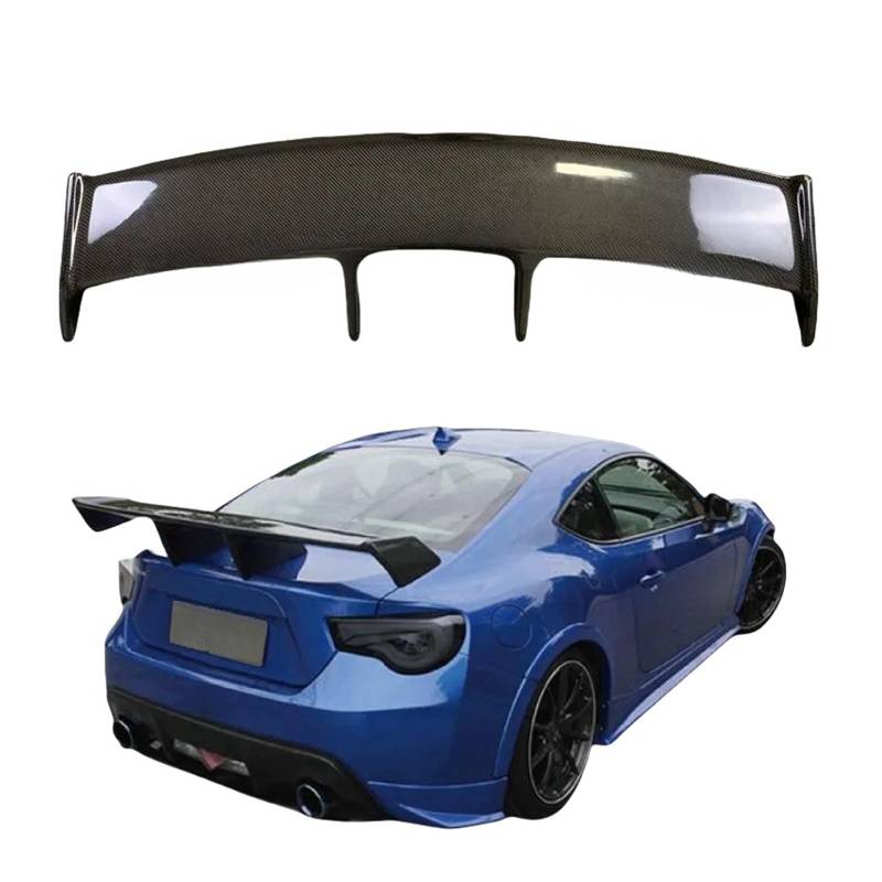 Auto-styling Carbon Faser Material ZELE Stil GT 86 BRZ Hinten Stamm Flügel Spoiler Kompatibel for Subaru BRZ Kompatibel for Toyota 86 GT86(Bright black) von FXFUPO