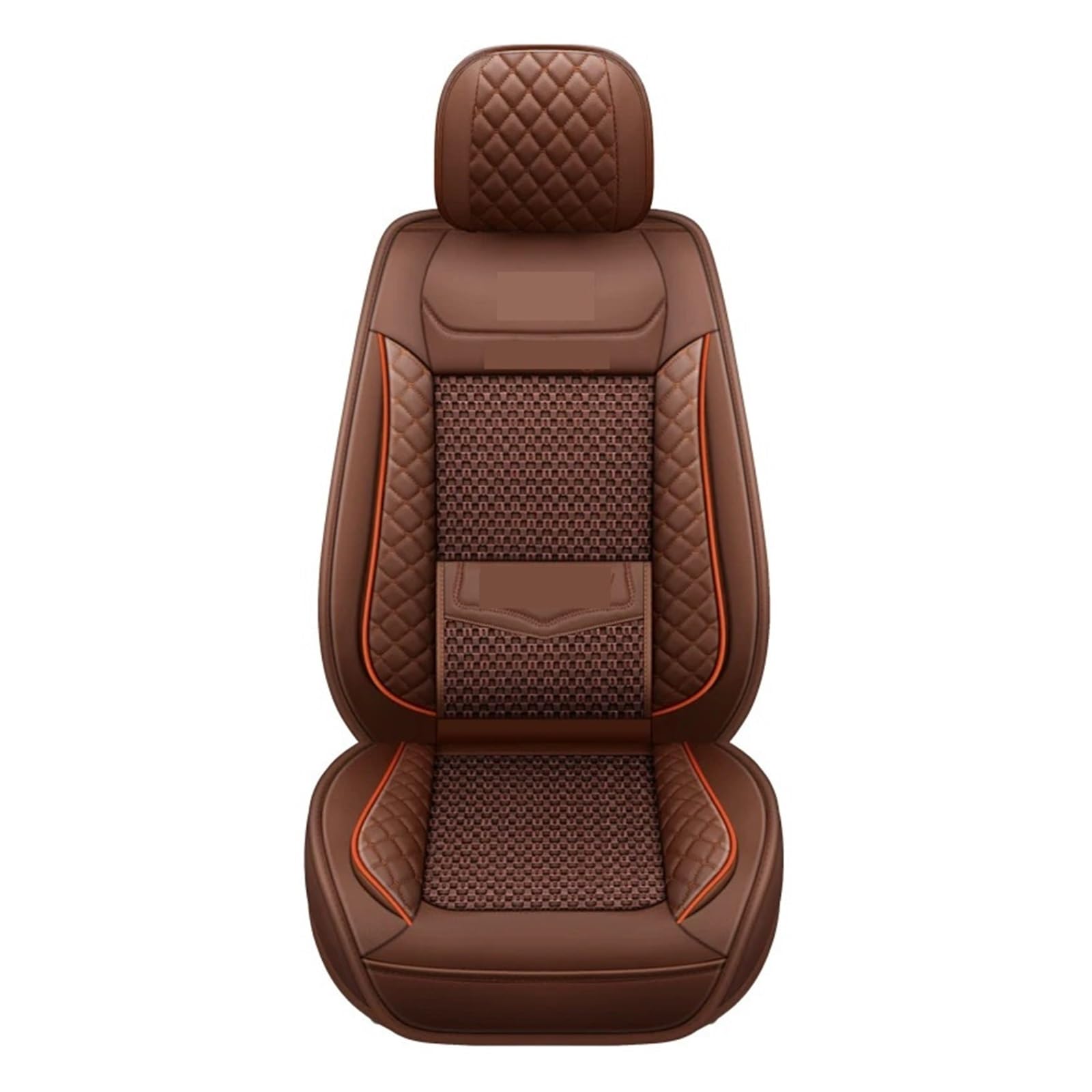 Autositzabdeckungen for Ford Kuga Fiesta Mk7 Max Focus MK1 2 Ranger Mondeo MK4 Explorer Transit Auto Interior Universal Accessoires(1Pcs-Brown) von FXFUPO