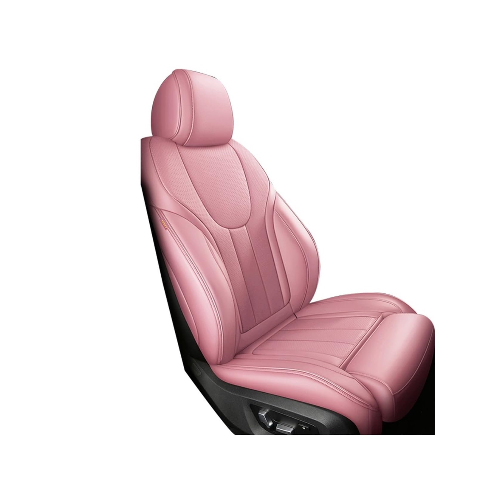 Autositzabdeckungen for VW Polo -Limousine Touareg Amarok Caddy Passat Custom Leder Auto Kissenzubehör(1Pcs-Pink) von FXFUPO