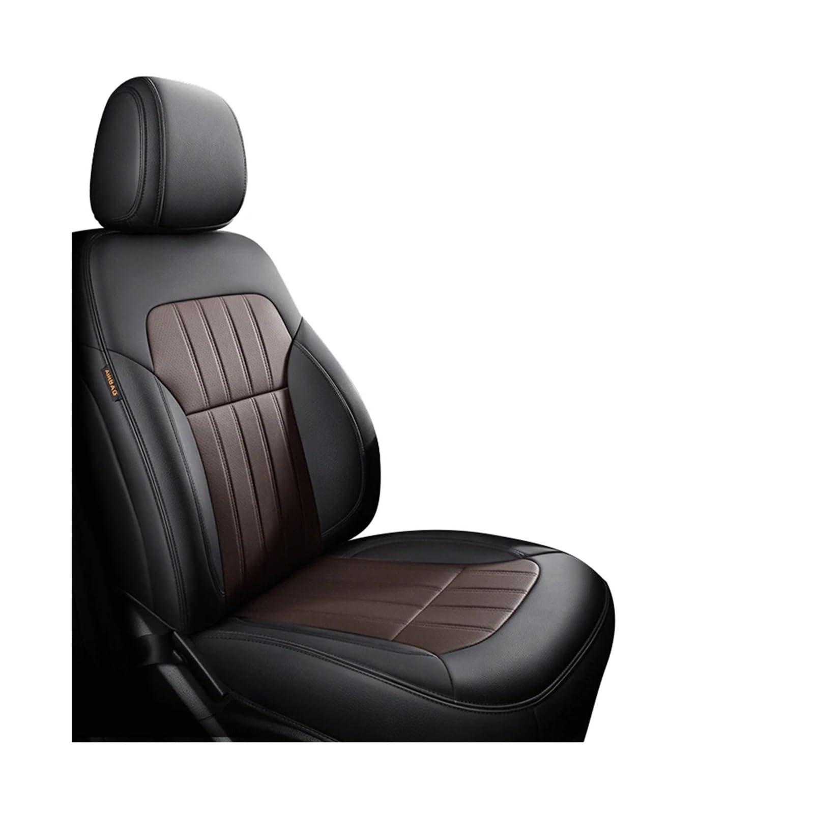 Autositzbezüge kompatibel for Benz W203 W204 W205 W211 W212 W213 W176 W177 Cla Glb Gla Glc Gle Custom Leder Autozubehör(1Pcs-Black Coffee) von FXFUPO