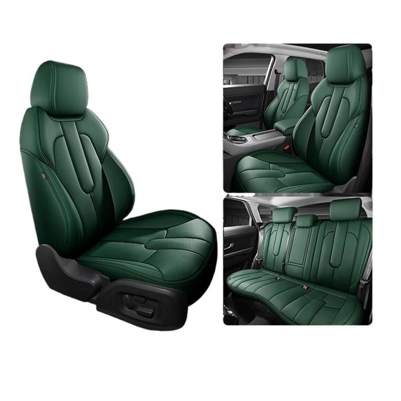 Autositzbezüge kompatibel for Benz W203 W205 W211 W212 W213 W245 Cla Sprinter Ml W164 W176 wasserdichtes Zubehör(Green-Full set) von FXFUPO