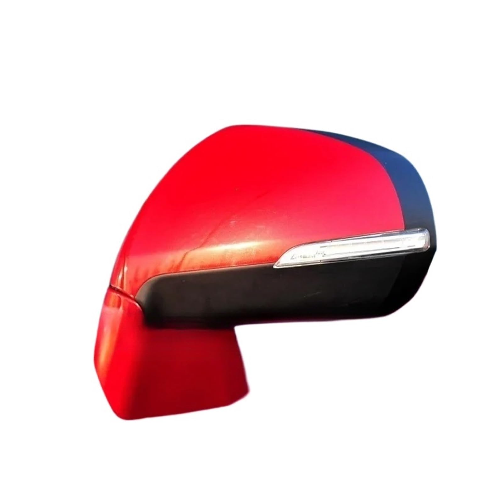 Autozubehör Kompatibel for Peugeot 3008 2013-2019 Rückspiegel Montage Klappbar Und Elektrische Klappbar Mit Blinker(Red left side-01) von FXFUPO