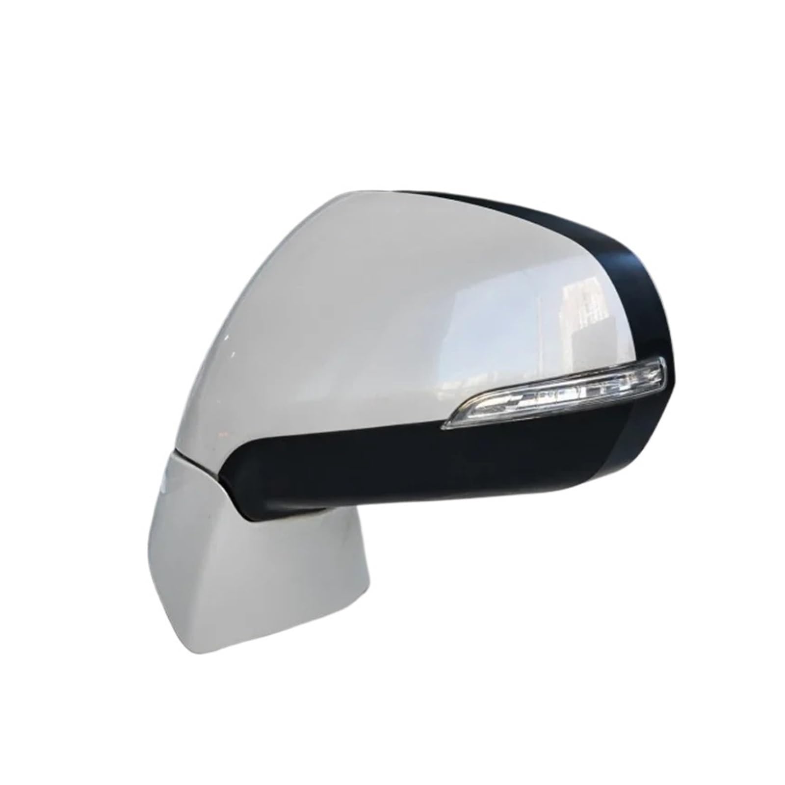 Autozubehör Kompatibel for Peugeot 3008 2013-2019 Rückspiegel Montage Klappbar Und Elektrische Klappbar Mit Blinker(White left side-01) von FXFUPO