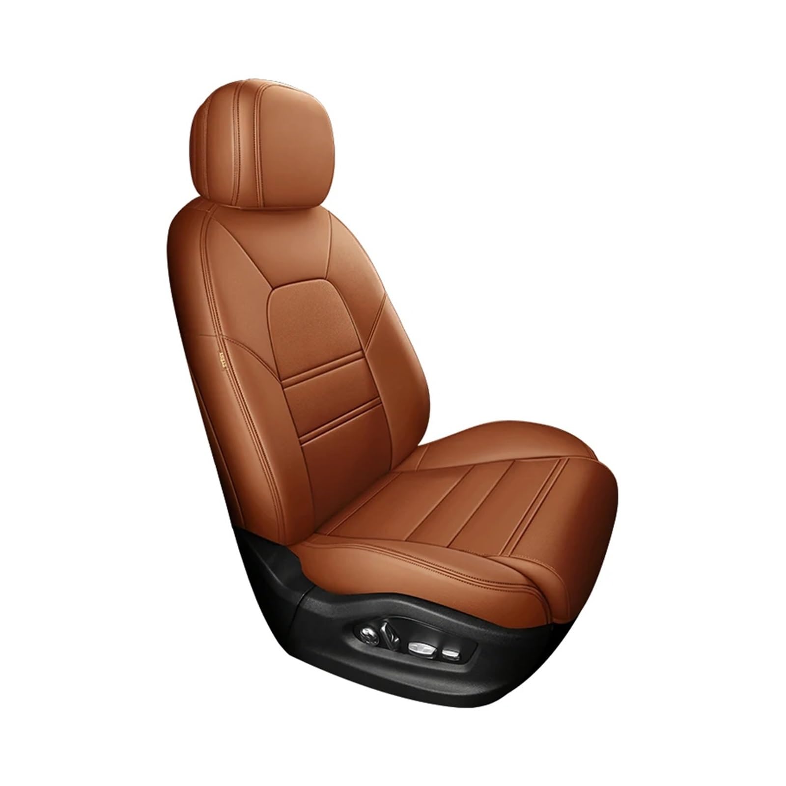 Benutzerdefinierte Auto Sitzbezug kompatibel for Mazda Cx5 6 3 Bk Cx30 Cx4 Atenza Cx8 Cx9 Leder Luxus Frau Auto Zubehör(1Pcs-Brown) von FXFUPO