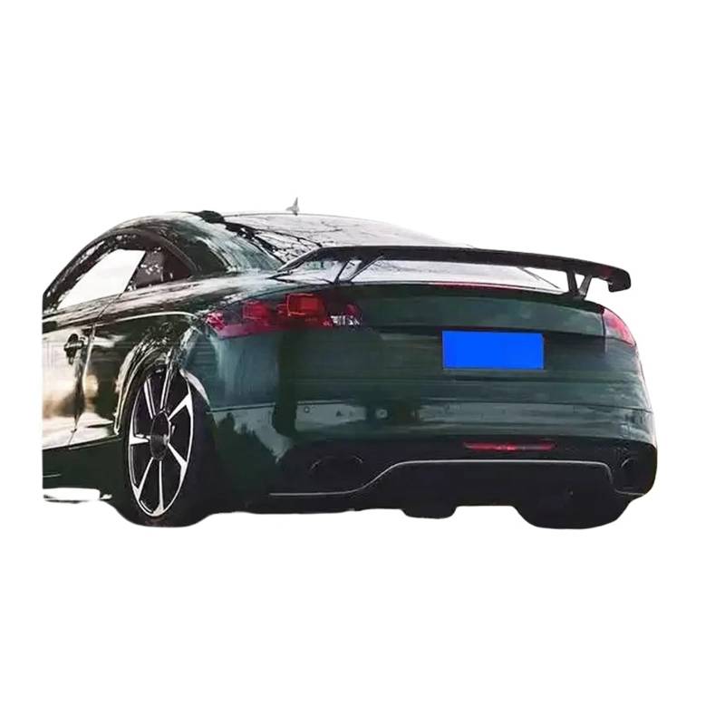 Carbon Fiber/FRP Schwarz Hinten Stamm Spoiler Boot Lip Flügel Kompatibel for TT 8J TTS A5 A6 A7 Alle 2008-2011 auto Styling(FRP Unpainted) von FXFUPO