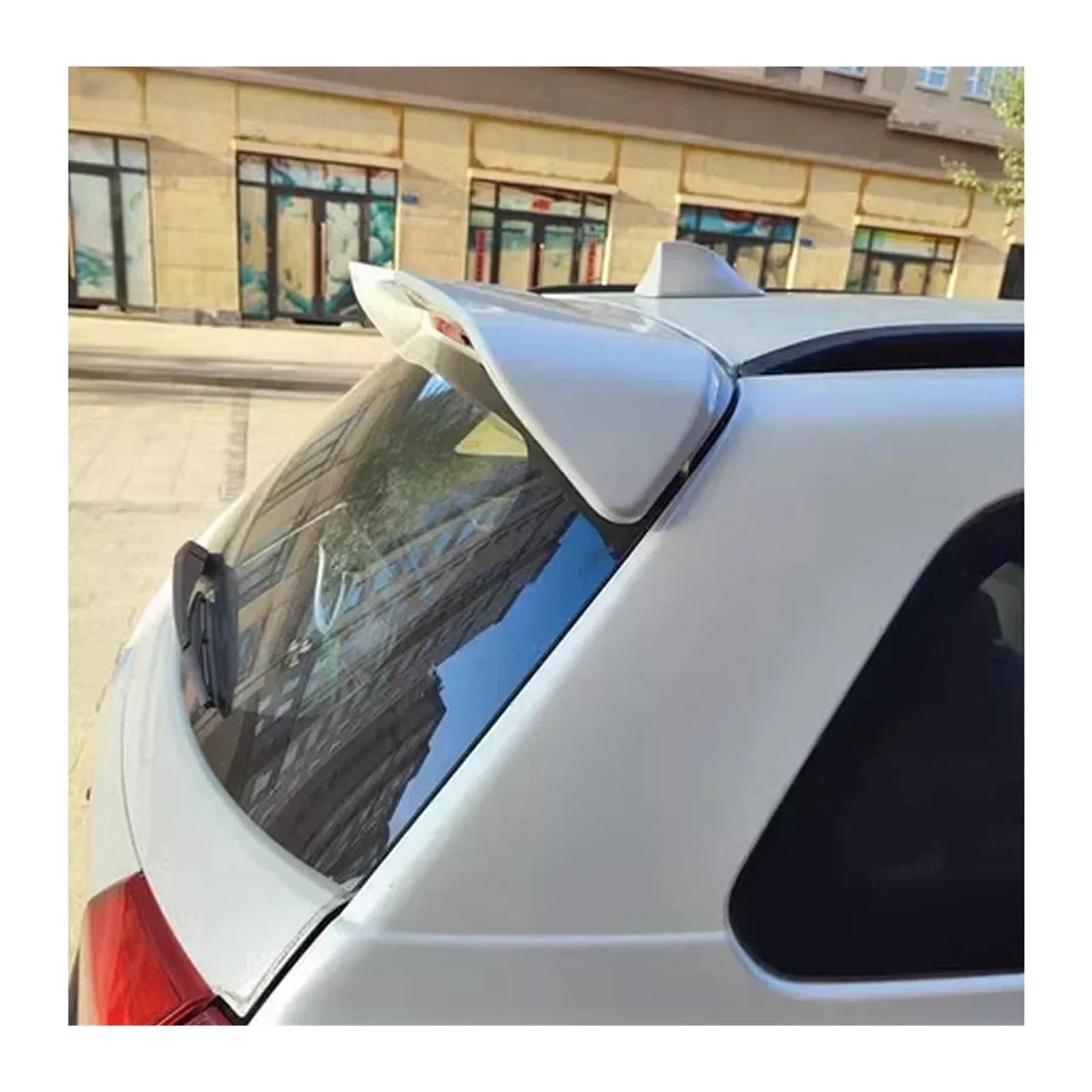 Dachflügel kompatibel for Suzuki Vitara Spoiler glänzend schwarz 2015 bis 2022 Auto-Heckflossen-Zubehör(White) von FXFUPO