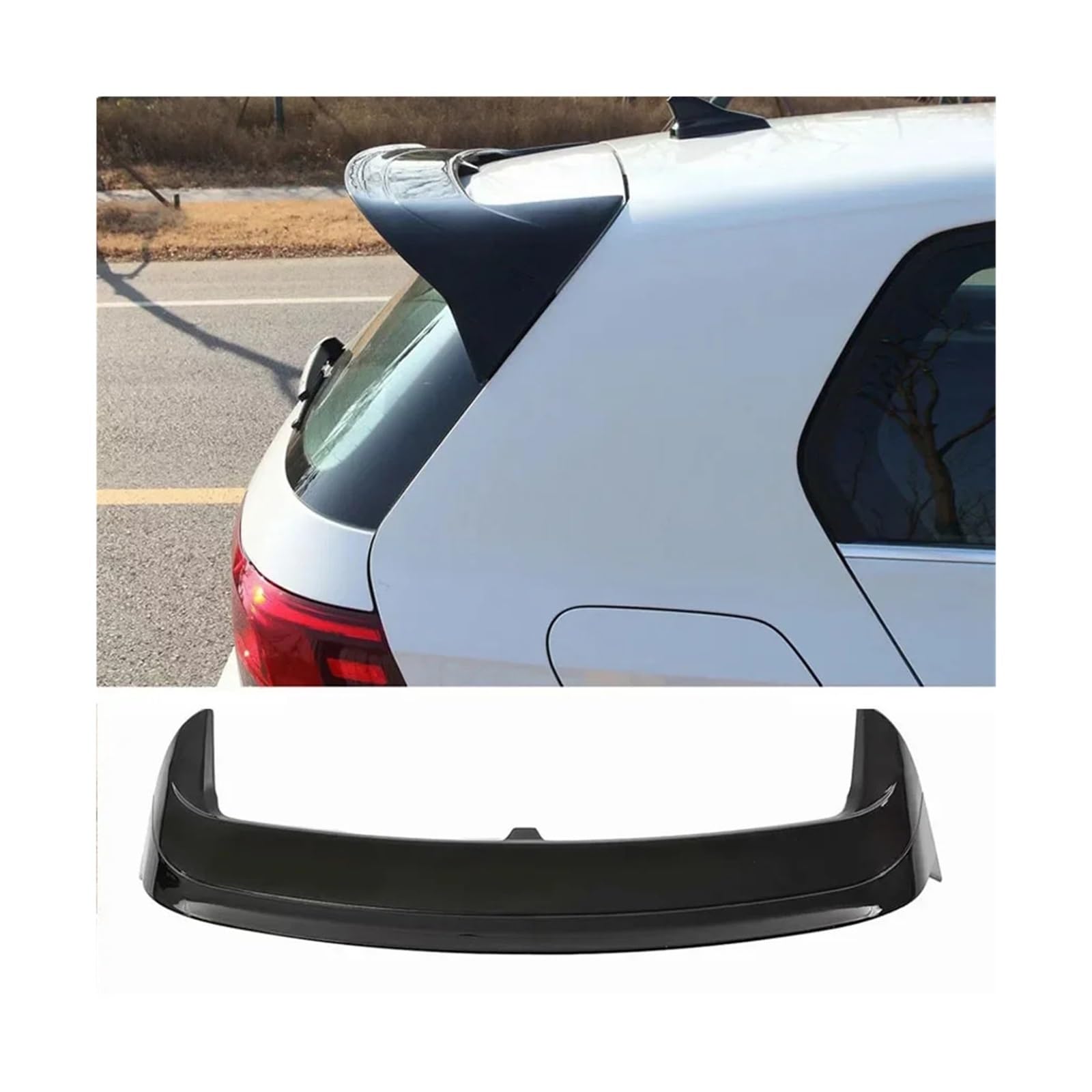 Dachspoiler-Flügel-Set, Tuning, Auto-Heckspoiler, Kofferraum-Spoilerflügel, kompatibel for VW Golf 8 Pro MK8 GTI GTD R Rline 2020 2021 2022 2023(8Pro 8Rline Black) von FXFUPO