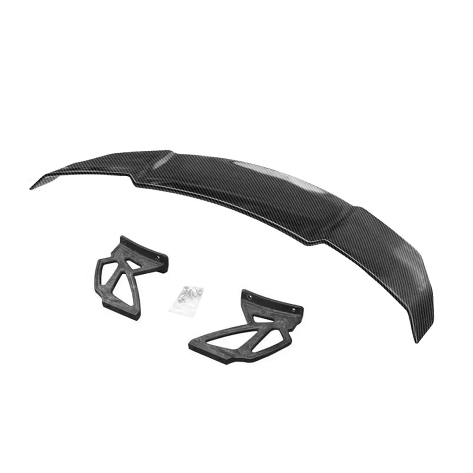 For Universal Real Carbon Fiber Spoiler Flügel Kompatibel for Porsche Cayenne 718 981 987 Cayman Boxster Kofferraum Hinten Lip refit Zubehör(ABS Carbon Fiber) von FXFUPO