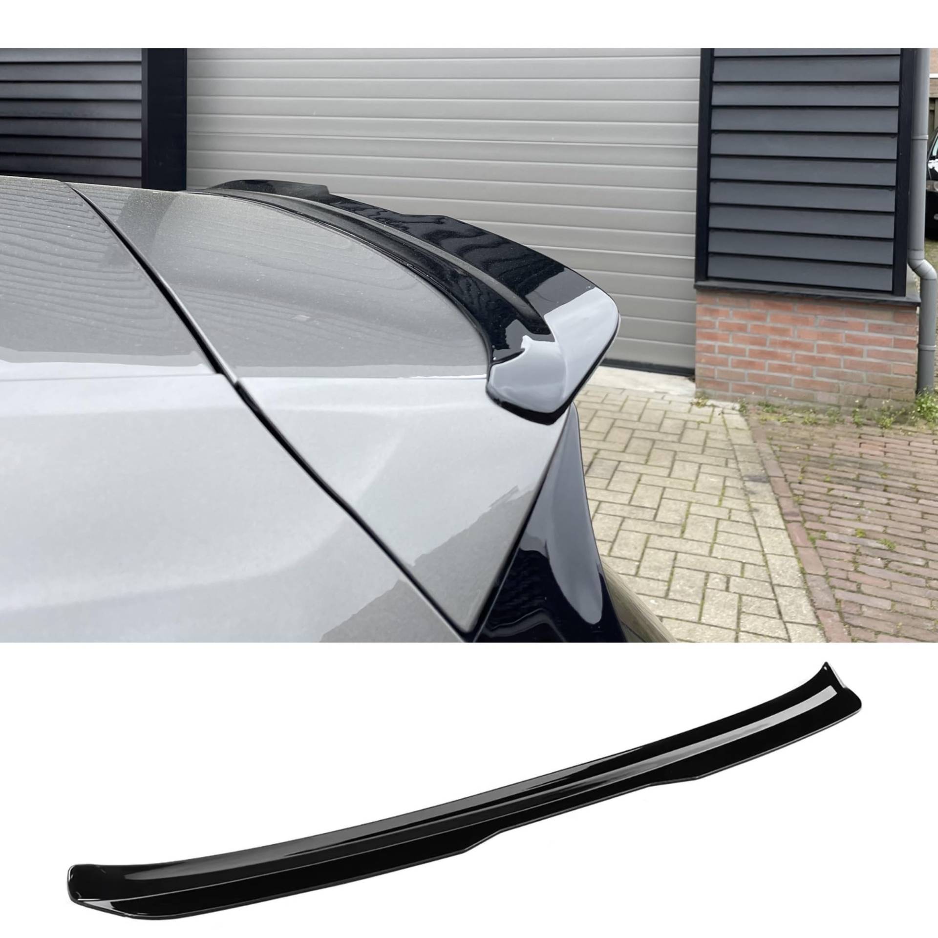 Glänzend schwarzer Maxton Style Dachheckspoilerflügel, kompatibel for VW Golf 6 7 7.5 GTI GTD R 2009–2020(MK6 Carbon Style) von FXFUPO