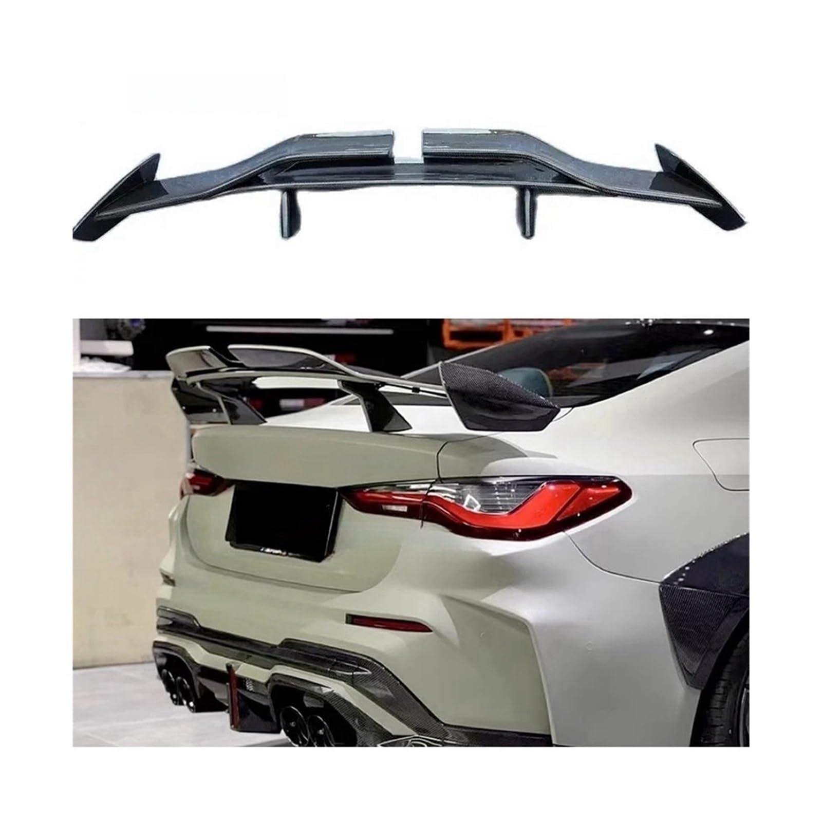 Heckspoiler Heckflügel kompatibel for BMW G30 G90 M5 G20 G80 M3 G22 G82 M4 2018-Up Carbon Fiber Performance Trunk Spoiler Wing(Forged carbon) von FXFUPO