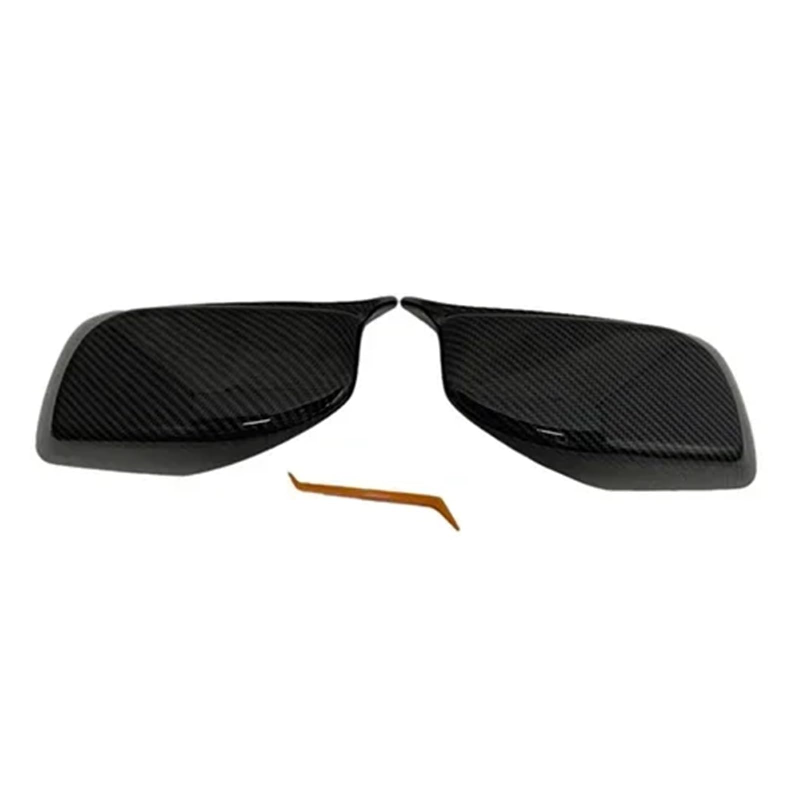 Kohlefaser-Auto-Rückspiegel-Außenspiegel-Abdeckkappen, Schale, kompatibel mit BMW E60 E61 E63 E64 5er-Reihe, Modell 2004–2008(Carbon fiber) von FXFUPO