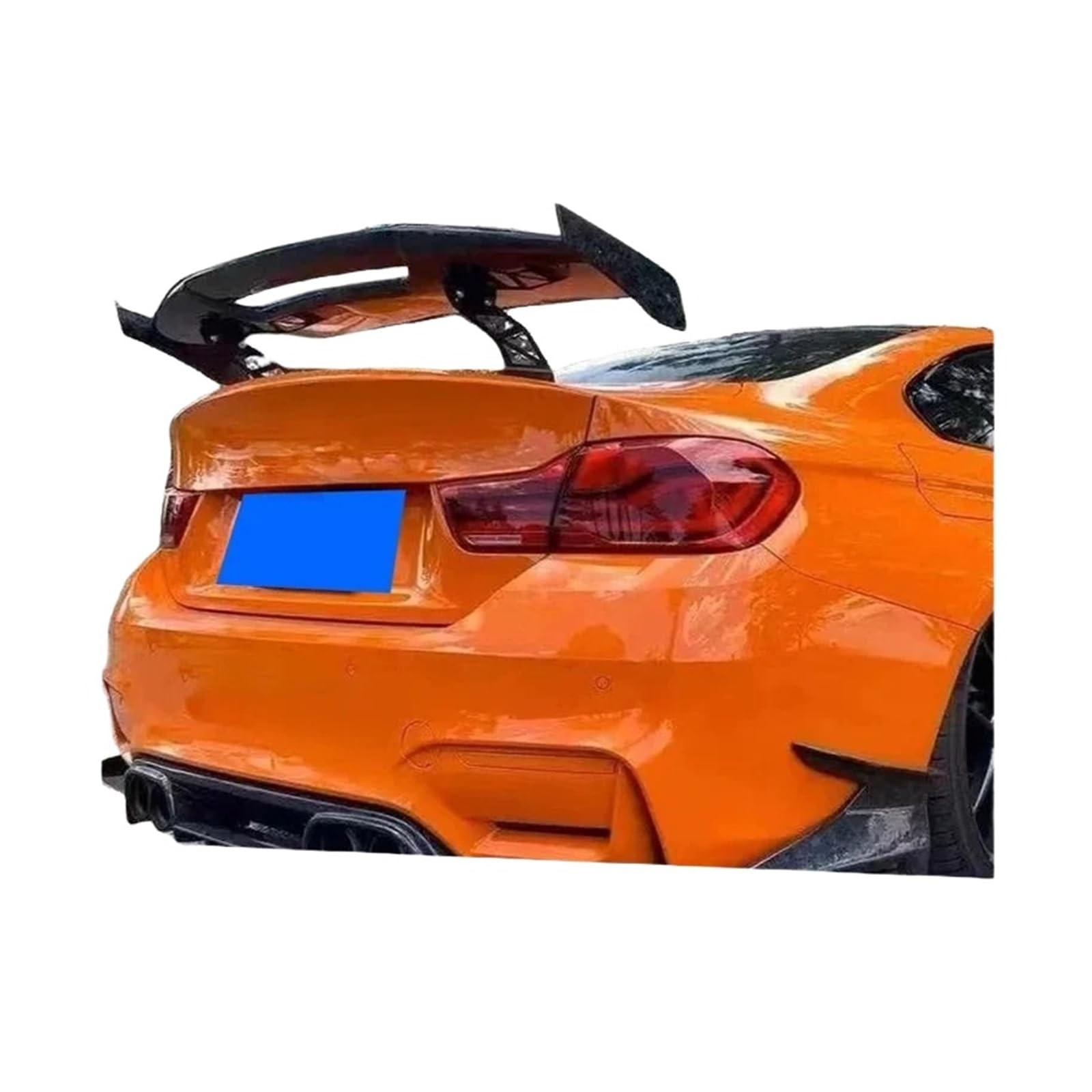 Kompatibel for BMW F30 F32 F36 F10 F12 F82 E92 G30 G20 E82 E90 M3 M4 MAD ABS Textur aus Holz Heckspoiler for Auto M2 M3 M4 Auto-Styling(Glossy black) von FXFUPO