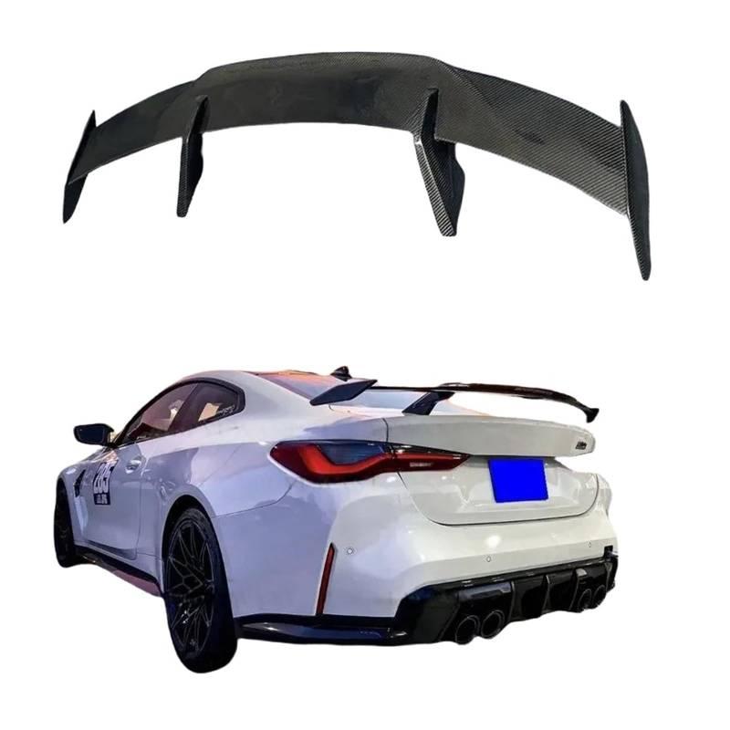 Kompatibel for BMW G30 G90 M5 G20 G80 M3 G22 G82 M4 2018-Up GT Forging Carbon/Carbon Fiber Performance Trunk Highkick Trunk Spoiler Wing(FRP UNPAINTED) von FXFUPO