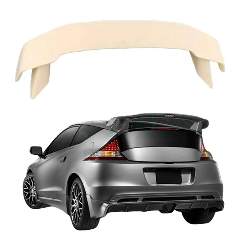 Kompatibel for Honda CRZ CR-Z ZF1 MU Stil ASB Hinten Stamm Spoiler Flügel Lip Diffusoren Trim Teile BodyKits(Black and carbon) von FXFUPO